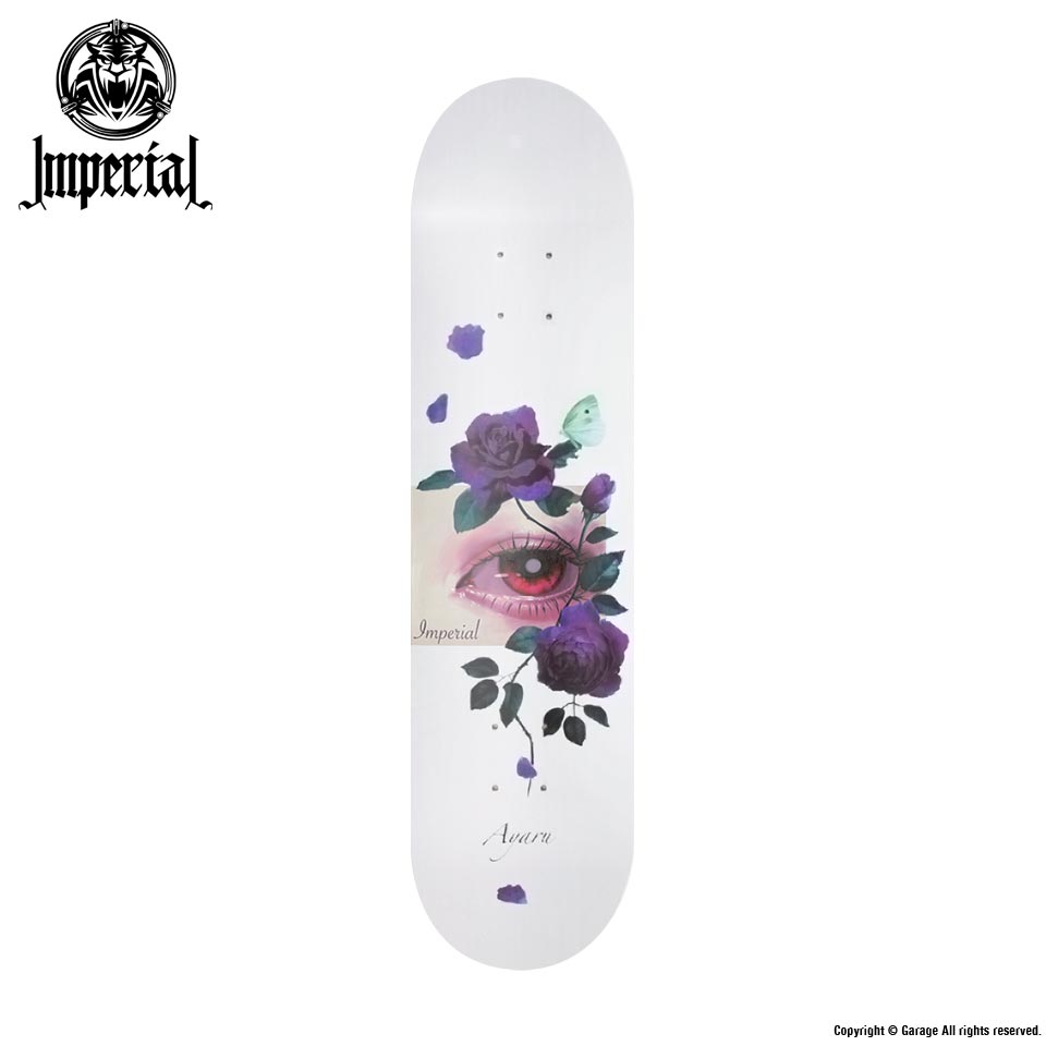 IMPERIAL SKATEBOARD EYERU - WHITE 7.75 x 31.75 スケートボード