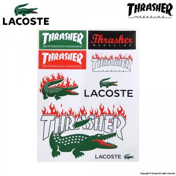 LACOSTE x THRASHER STICKER LOGO 8.0"