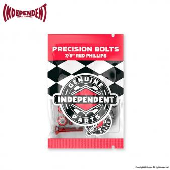 INDEPENDENT TRUCKS BOLTS 7/8" PHILLIPS BLACK / RED