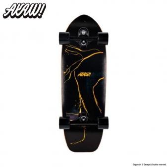 AKAW! MARBLE WAVE BLACK 30.75 x 9.625 x 16