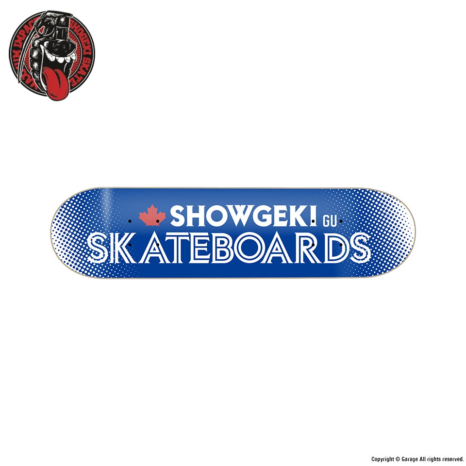 SHOWGEKI SKATEBOARDS BLUEJAYS GU KIDS 7.375 x 29.25 Jr スケート