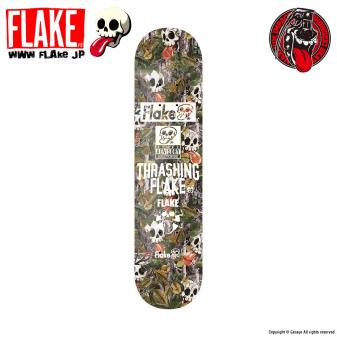 FLAKE x SHOWGEKI CAMOUFLAGE SKATE DECK KIDS 7.5 x 31.125