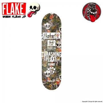 FLAKE x SHOWGEKI CAMOUFLAGE SKATE DECK KIDS 7.125 x 27.875