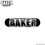 BAKER SKATEBOARDS LOGO BLACK KIDS 7.25 x 29.375