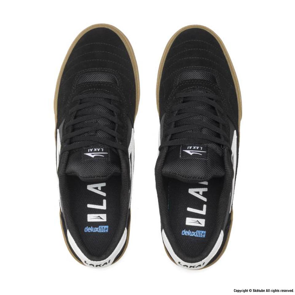LAKAI LIMITED FOOTWEAR CAMBRIDGE BLACK/GUM SUEDE 9.5(27.5cm