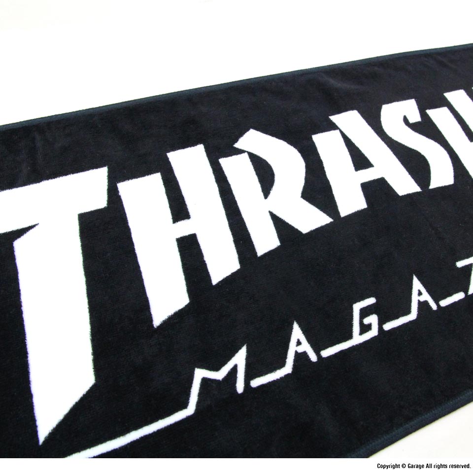 THRASHER 今治タオル(FACE TOWEL) BLACK スケートボード