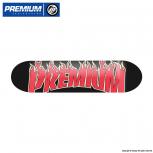 PREMIUM SKATEBOARDS BURNING PREMIUM BLACK/RED 8.0