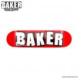 BAKER SKATEBOARDS BRAND LOGO WHITE 8.5