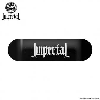 IMPERIAL SKATEBOARD LOGO - BLACK 7.5 x 31.5 DEEP CONCAVE