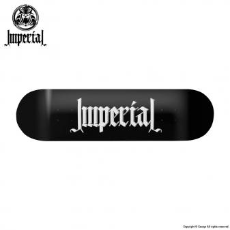 IMPERIAL SKATEBOARD LOGO - BLACK 8.0 x 32 DEEP CONCAVE
